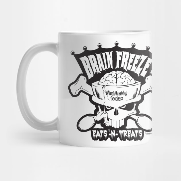 Brain Freeze Eats-N-Treats B/W by QuigleyCreative